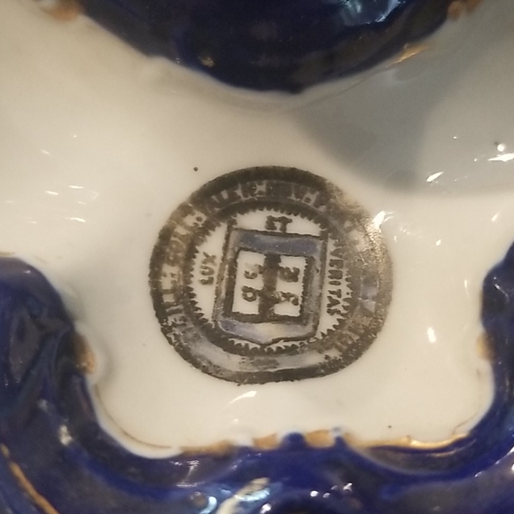 DELFT BLUE Antique Vtg Match Holder With Strike - Picture 3 of 7